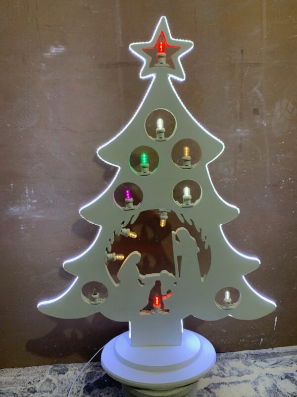 Albero Natale con Natività
